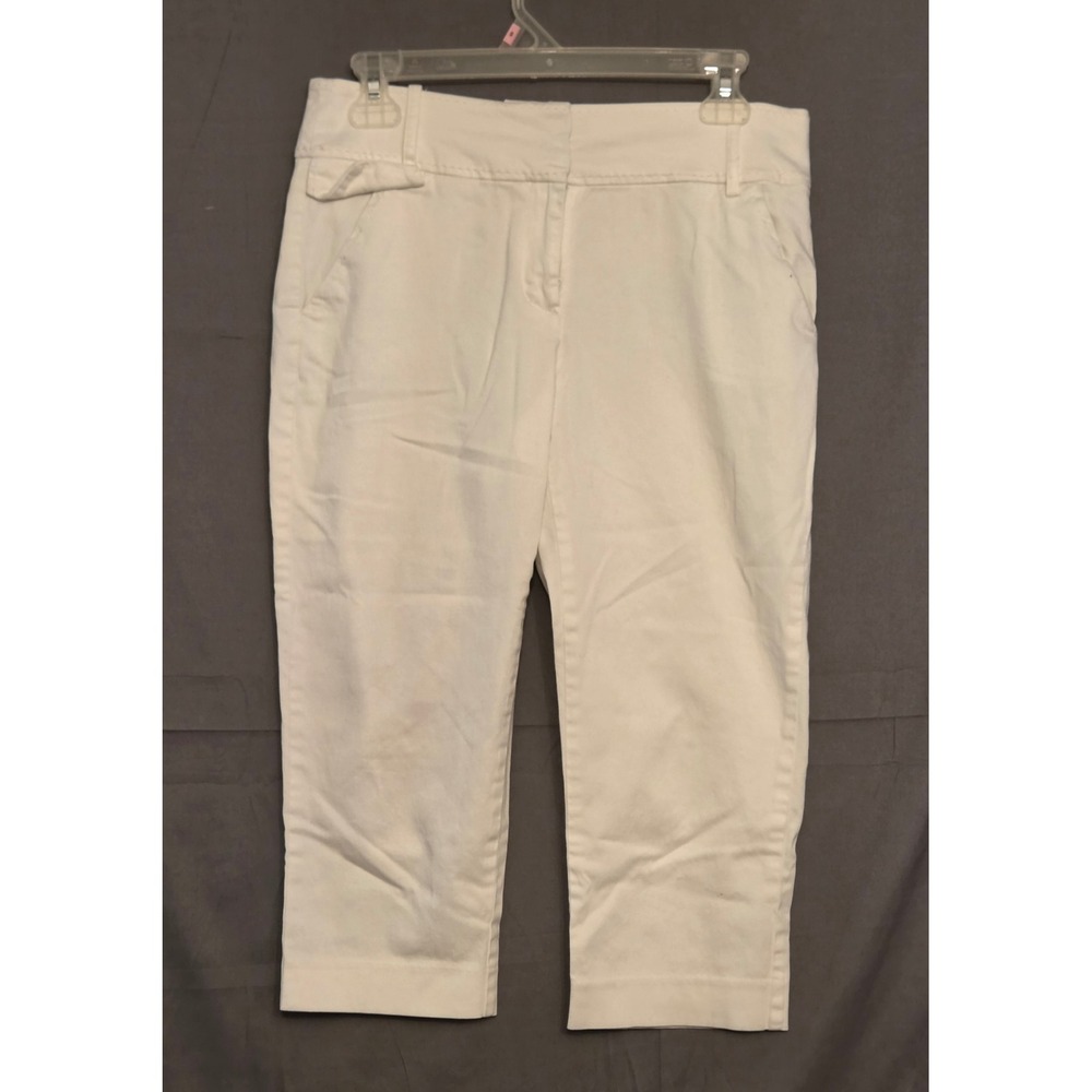 Cato Capri Pants Women's Size‎ 6 White Summer Beach